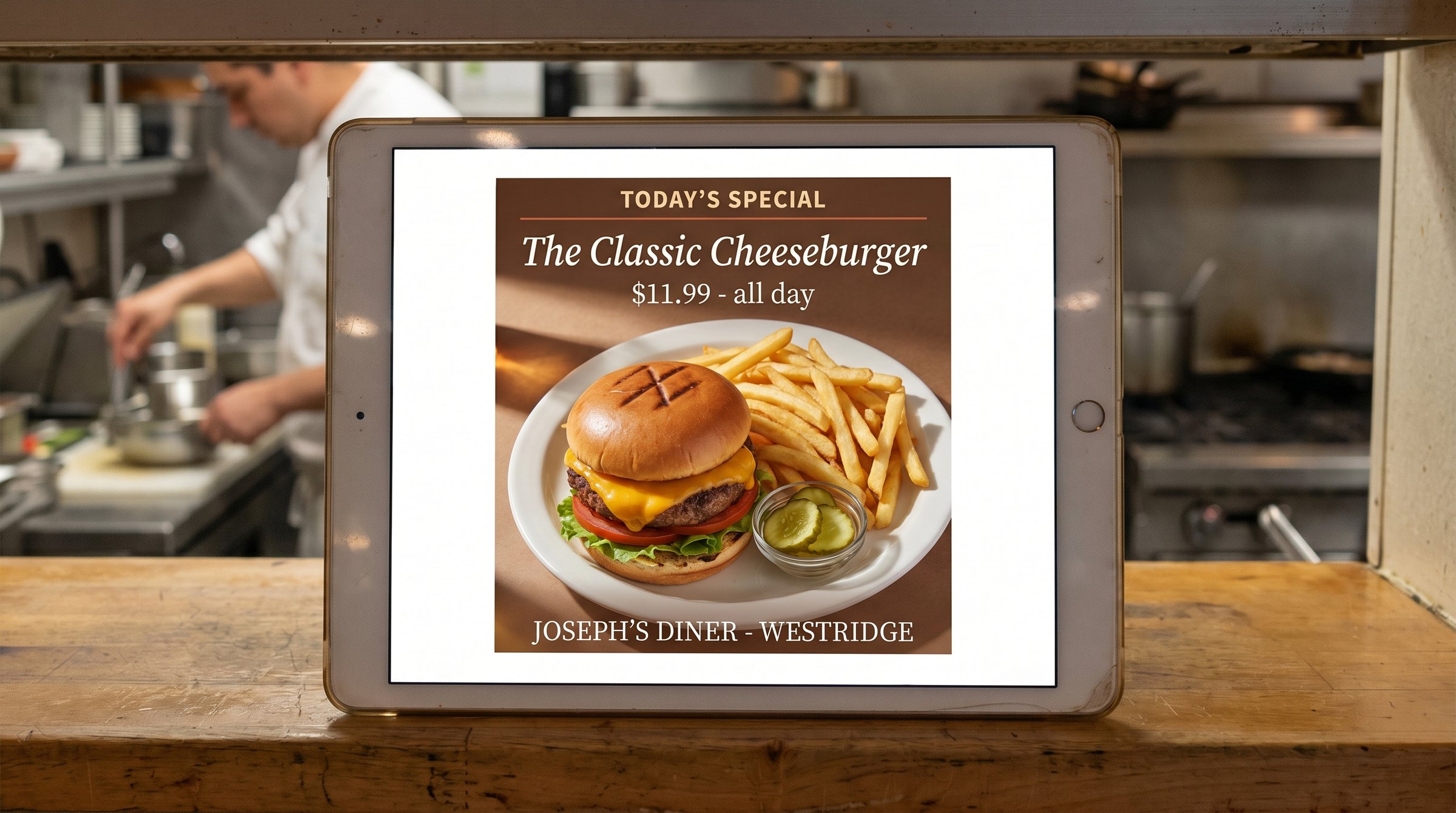 Joseph's Diner, first-draft social post